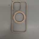 Compatible with iPhone 16 Pro Case with Invisible Magnetic O-Ring Stand Military-Grade Translucent Case for iPhone 16 Pro 6.3" [Compatible with Mag-Safe][Great Grip Feeling], Desert Brown