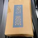 Twin Over Full Size Bunk Bed, Metal Low Profile Bunkbeds with Full-Length Guardrail and Ladder, Space Saving, No Boxing Spring Needed, Black