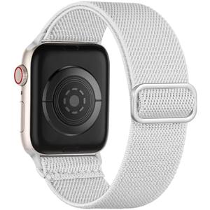 Pack of 2 Maledan Stretchy Solo Loop Compatible with Apple Watch Band Women Men 40mm 44mm 45mm 41mm 38mm 46mm 49mm 42mm,Soft Nylon Elastic Braided Strap Wristband for iWatch Series 10 9 8 7 6 5 4 3 2 1 SE Ultra