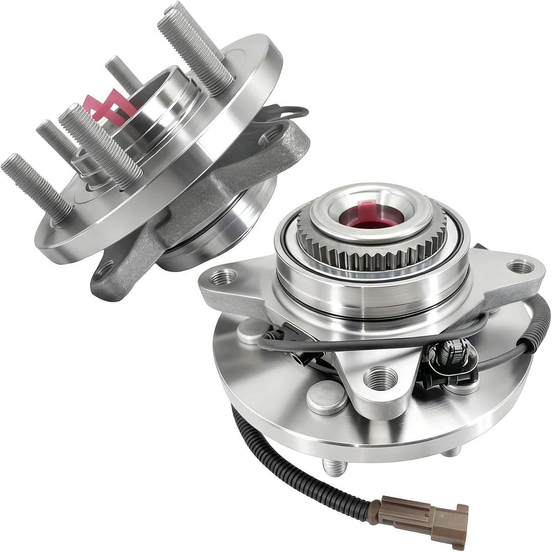 2 x 2Pcs 515169 Front Wheel Bearing Hub Assembly Compatible with 2015-2017 Ford F-150 (2.7L 3.5L 5L Engines), 4WD 6 Lug Bolts w/ABS