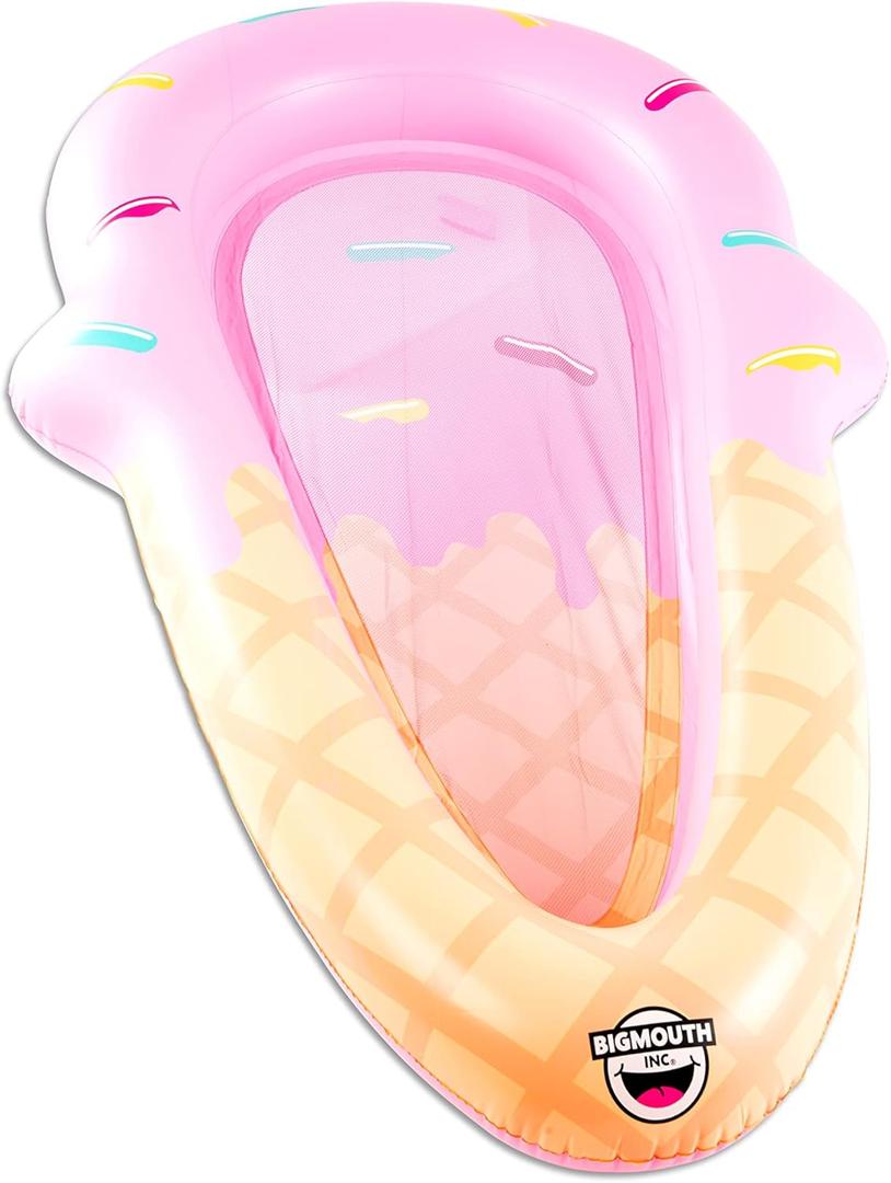 BigMouth Inc. Large Funny Inflatable Raft, Guarded Sides & Headrest, 6 ft Long Heavy Duty Pool Float