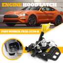 FR3Z-16700-B Hood Latch Lock Compatible with Mustang 2015-2019 Front Hood Latches FR3Z16700B