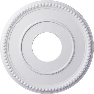Ekena Millwork CM12BR Bradford Ceiling Medallion, 12 1/2"OD x 3 7/8"ID x 3/4"P (Fits Canopies up to 6 5/8"), Primed