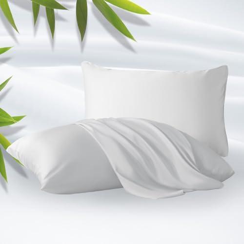 ZonLi Z-Magic Cooling Pillow Cases King Size Set of 2, Viscose Derived from Bamboo,Silky Soft Breathable Cold Pillow Covers, Cooling Pillowcases for Hair and Skin, 20x36 Inches
