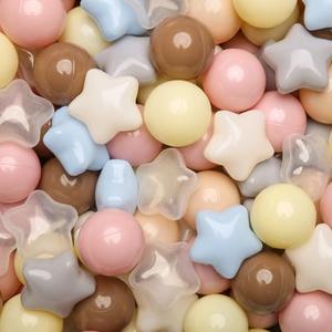GOGOSO Ball Pits Balls for Toddlers Pack of 76 Plastics Shape Ball Non-Phthalate Non-BPA Non-Toxic 2.2-Inch Crush Proof Play Balls