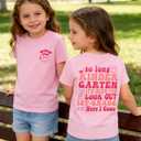 First Day of School Shirt for Girl 1st Grade Here I Come T-Shirt Kid Back to School Outfit Cute Summer Tee Top (Pink)