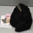 ijoy Natural Black Kinky Curly Wig Human Hair 16 Inch 13x4 Lace Front Wigs 180 Density, Full and Thick Afro Curly Wigs for Black Women Brazilian Virgin Hair Bob Frontal Wig Natural Black Afro kinky