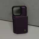 Vinich for iPhone 15 Pro Wallet Case with Card Holder, RFID Blocking Credit Slots Kickstand Shockproof Phone Cover Fit for iPhone 15 Pro 6.1" Purple
