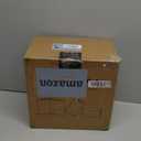 Glass Lamp Shade Replacement Globe & Cover for Light Fixture, 6-1/16" Height 4-1/16" Diameter, 1-5/8 inch Fitter, 5 Pack Amber Hammered Water Ripple Cylinder Glass Shade