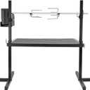 Onlyfire Adjustable Outdoor Camping Rotisserie Grill System and Spit Kit with Portable DC 3V Motor and 29 Inch Hexagon Spit Rod