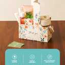 Baffect Thank You Gift Bags For 50 Guest, Include 2 Cup Drink Carrier With Handle, Thank You Tags With String, 1" Wide Ribbon, Appreciation For Women, Business, Employees, Coworkers, Teacher (Floral)