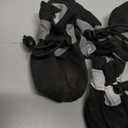 YAODHAOD Dog Shoes for Small Dogs, Puppy Dog Boots & Paw Protector for Winter Snowy Days, Anti-Slip Sole Dog Booties for Indoor Hardwood Floor 4PCS (Black, Size: 4)