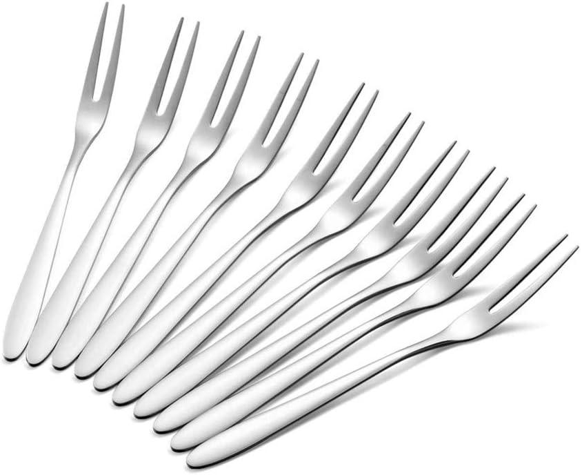 30 Pack Appetizer Dessert Forks, Stainless Steel Mini Salad Fruit Tasting Forks, 5.1inch Cocktail Forks Set for Birthday Party Wedding Restaurant