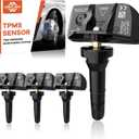 TPMS Sensors, 433 MHZ Tire Pressure Monitor System Replace Sensor for Chevy/GMC/Cadillac Direct Replacment for OE Part 13533166, 13542523 4 Pack