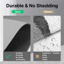 Diatomaceous earth bath mat Rubber Non Slip Super Absorbent Bath Mat Quick Dry Bathroom Rugs Thin Bathroom Floor Mats Fit Under Door- Shower Rug for in Front of Bathtub ShowerGray, 15.7"*47.2" (Grey)