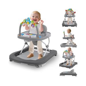 LPNPMFH82Baby Walker, Music & Removable Footrest with Toys, 3-Height Adjustable, Foldable 4-in-1 Activity Center for Infant and Toddler, Baby Walker for Baby Boy Girls 7–18 Months
62511