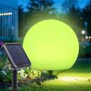 Solar Globe Light 10" Solar Outdoor Waterproof Garden Pathway Lights Outdoor Lights for Yard Patio Walkway Landscape In-Ground Spike 1 Pack
