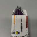 Zebra Pen GR8 Gel Pen, Retractable, Medium 0.7 mm, Violet Ink, Violet/Silver Barrel, 12/Pack