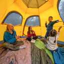 KAZOO Outdoor Camping Tent 4 Person Waterproof Camping Tents Easy Setup Four Man Tent Sun Shade 4 People, 102 inches 102 inches 65"