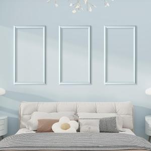 PALMPOP Peel and Stick Wall Molding Kit of 3 Frames,Premade Accent Wainscoting Panels, Ready to Molding Trim for Living Room Bedroom Corridor Home Interior Wall Panel Decor (24x16in)