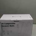 Air Compression Leg Massager, Professional Sequential Foot & Full Leg Massager for Circulation and Pain Relief, Fast Recovery Compression Boots for Athletes, Gifts for Men Women (Black)