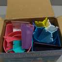 Home Queen Beach Cup Holder with Pocket, Sand Cup Holder for Drink Beverage Phone Sunglasses, Beach Vacation Accessories, Beach Trip Gifts, Multicolor 8 Piece Set