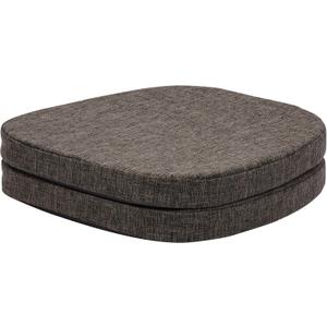 baibu 14x14 Memory Foam Metal Chair Cushions Set of 2, Dual-Layer Design Non-Slip Metal Dining Chair Pads Kitchen Seat Cushion with Machine Washable Cover, Brown