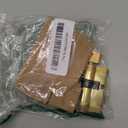 Brass Cylinder Lock Replacement - Storm Door Lock Cylinder with Safety Core and 3 Keys