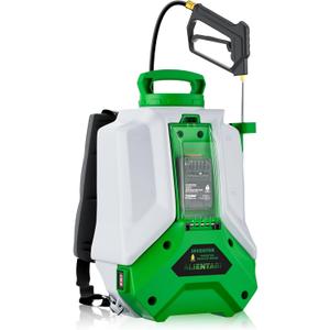 Battery Powered Backpack Sprayer 4 Gallon Electric Sprayer Equipped with a Big Pump, 65/95 PSI Battery Waterproof Sprayer for Spraying, Cleaning