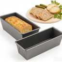 Terrine Molds, 12 in Nonstick Carbon Steel Loaf Pans, 2 Pack | For Pate, Terrines, Meatloaf, Cocktail Loaves And Small Bread Recipes, Home Baking And Charcuterie Prep