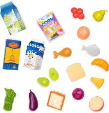 B. toys – Play Food & Basket – Toy Food – Grocery, Cooking, Play Kitchen Toys – Pretend Play Set for Toddlers, Kids – 2+ Years – Freshly Picked