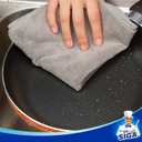 MR.SIGA Microfiber Cleaning Cloth, All-Purpose Microfiber Towels, Streak Free Cleaning Rags, Pack of 12, Grey, Size 32 x 32 cm(12.6 x 12.6 inch)