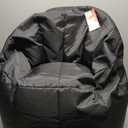 Big Joe Milano Beanbag Chair with Vibe Black Montana Leather