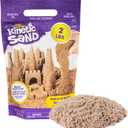 Kinetic Sand, 2lb Brown Play Sand, Moldable Sensory Toys for Kids, Resealable Bag, for Ages 3 and up