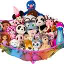 Lilly's Love Stuffed Animal Hammock | Corner Hanging Organizer, Toy Storage, Stuffed Animal Storage Net | Made From Quality Fishing Net, Holds 12lbs | 67"x47"x47" (Rainbow)