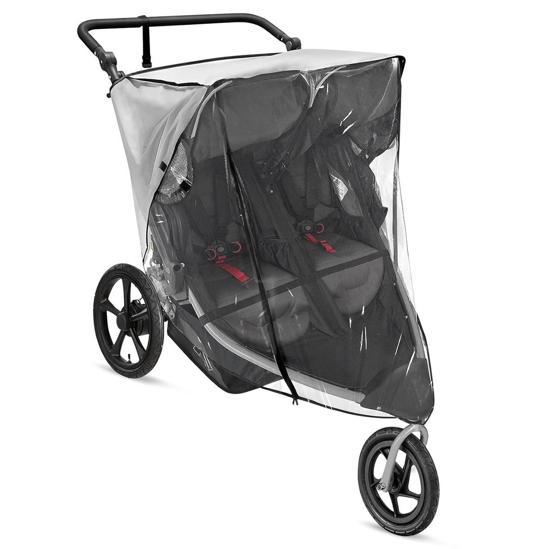 Stroller Rain Cover Compatible with BOB Gear Duallie Strollers, Weatherproof, Protect from Rain Sun Dust(Jogger not Included)