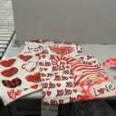 Valentines Day Pillow Covers, Valentines Decorations Indoor Pillow Covers 18x18 Set of 4 Red Buffalo Plaid Gnomes, Valentine Day Decor Throw Pillow Covers for Couch Sofa Living Room Outdoor