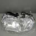 Women's 50L Travel Duffel Bag with Shoe Compartment, Gym Bag, Weekender Overnight Bag, Silver