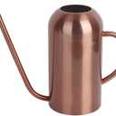 Watering Can Indoor Plants, 50 oz/1500 ml Metal Stainless Steel Watering Can Pot with Long Spout for Indoor House Plants Bonsai Outdoor Garden Flower Decorative(Copper) (Copper)