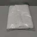 FMFUNCTEX 100% White Blackout Curtains for Bedroom, Cream Weave Textured Curtains 84 Inches Long Thermal Insulated Curtains for Living Room, Farmhouse Drapes Grommet Room Darkening 2 Panels