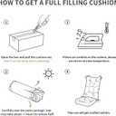 Easy-Going Indoor Outdoor Water Resistant Rocking Chair Cushions Premium Tufted Pads Non Skid Slip Backed Upper Khaki