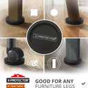 Felt Furniture Sliders for Hardwood Floors X-PROTECTOR 8 PCS 4 3/4 - Furniture Slider with Unique Design - Heavy-Duty Furniture Movers for Hard Surfaces - Felt Sliders - Move Your Furniture Easily!