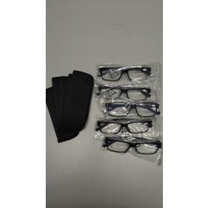 NORPERWIS Reading Glasses 5 Pairs Quality Readers Spring Hinge Glasses for Reading for Men and Women (5 Pack Black, 2.75)
