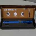 Magnetic Flashlight Pickup Tool Dad Gifts Cool Magnet Telescoping Gadgets with LED Gifts for Mens Husband Him Red