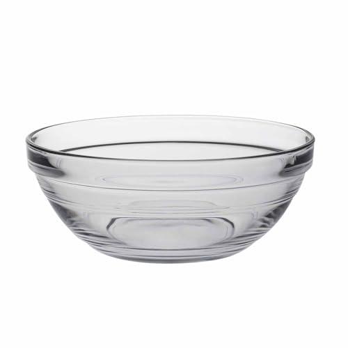 Duralex Le Gigogne Stackable Clear Bowl, 1 Quart / 32 Ounces - Set of 5