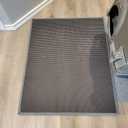 Waretary Cat Litter Box Mat: 36"x 30" Waterproof Kitty Cat Litter Trapping Mat, Easy-clean Double-layer Scatter Control Pad Rug (Grey)
