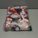 Giggling Getup Matching Pajamas for Couples, Christmas Pajamas for Women and Men, Hooded Zipper Warm Jumpsuits, 1Pcs (Small, Red and Brown)