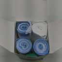 Cat Litter Bags, 80 Pieces Litter Box Liners for Automatic Cat Litter Box Self Cleaning, 4 Rolls 18 x 18 inches Robot Drawstring Bags, White