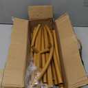 Kijamilee Metal Arch Backdrop Stand 6FT, Gold Wedding Arch Stand Frame, Square Balloon Arch Stand for Wedding Ceremony, Party, Baby Shower Decoration, Graduation Ceremony, Door Frame Back Drop Stand