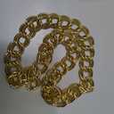 Gold Chunky Necklace, Cuban Link Chain, Hip Hop Accessories 36 inch - Gold Necklace